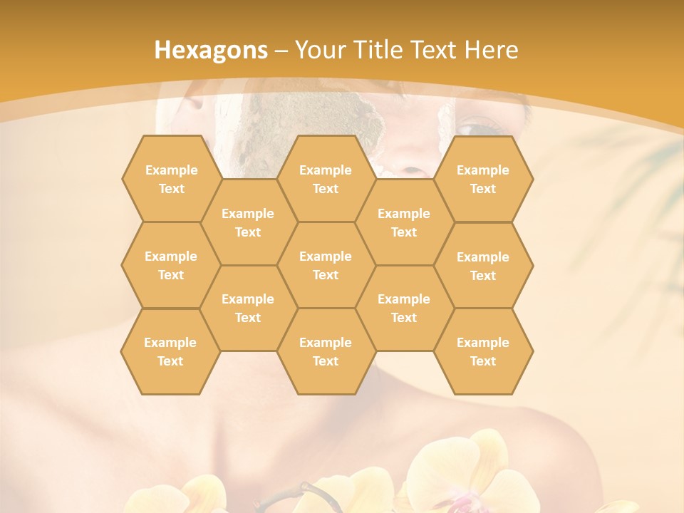 A Woman With A Towel On Her Head And A Green Mask On Her Face PowerPoint Template