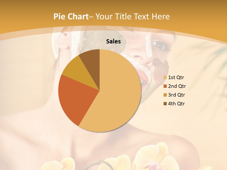 A Woman With A Towel On Her Head And A Green Mask On Her Face PowerPoint Template