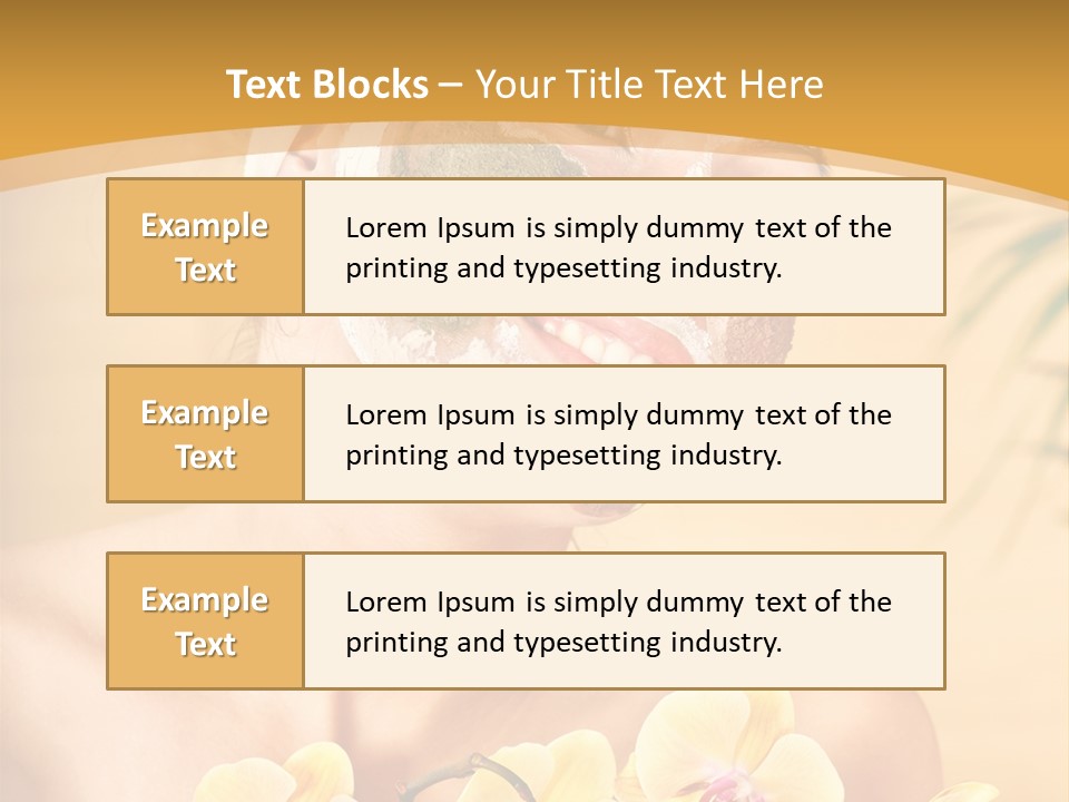 A Woman With A Towel On Her Head And A Green Mask On Her Face PowerPoint Template