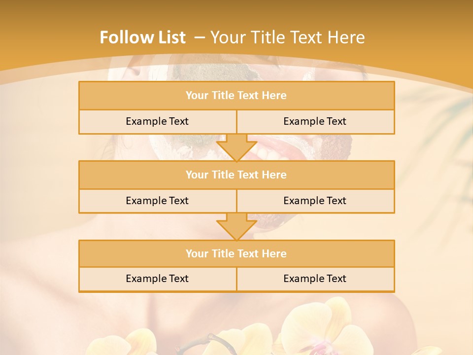 A Woman With A Towel On Her Head And A Green Mask On Her Face PowerPoint Template