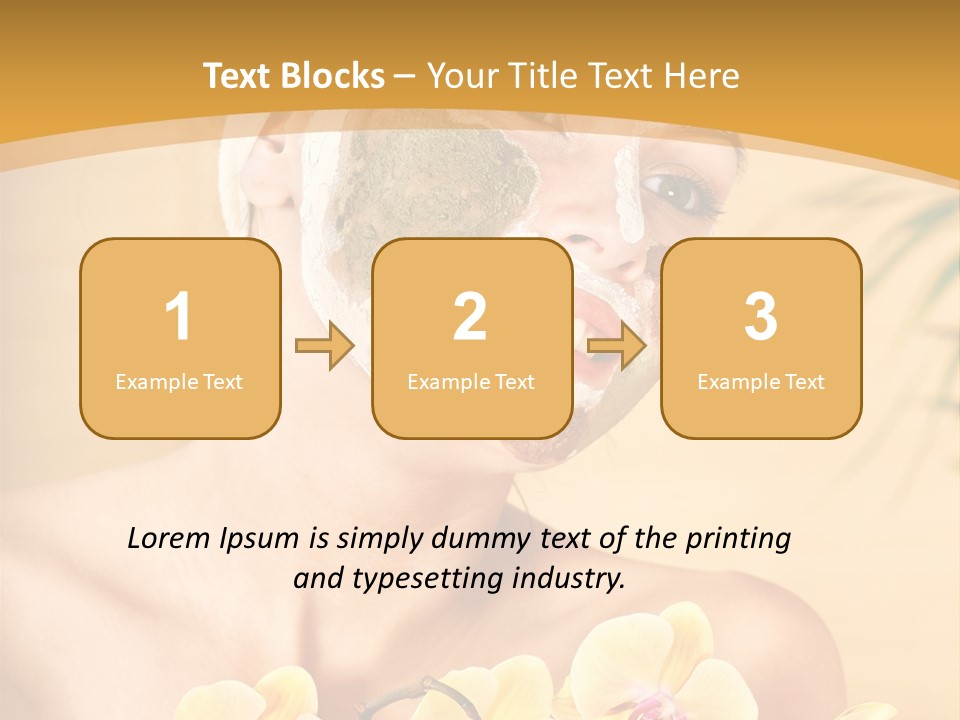 A Woman With A Towel On Her Head And A Green Mask On Her Face PowerPoint Template