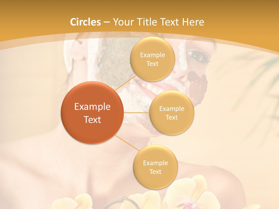 A Woman With A Towel On Her Head And A Green Mask On Her Face PowerPoint Template