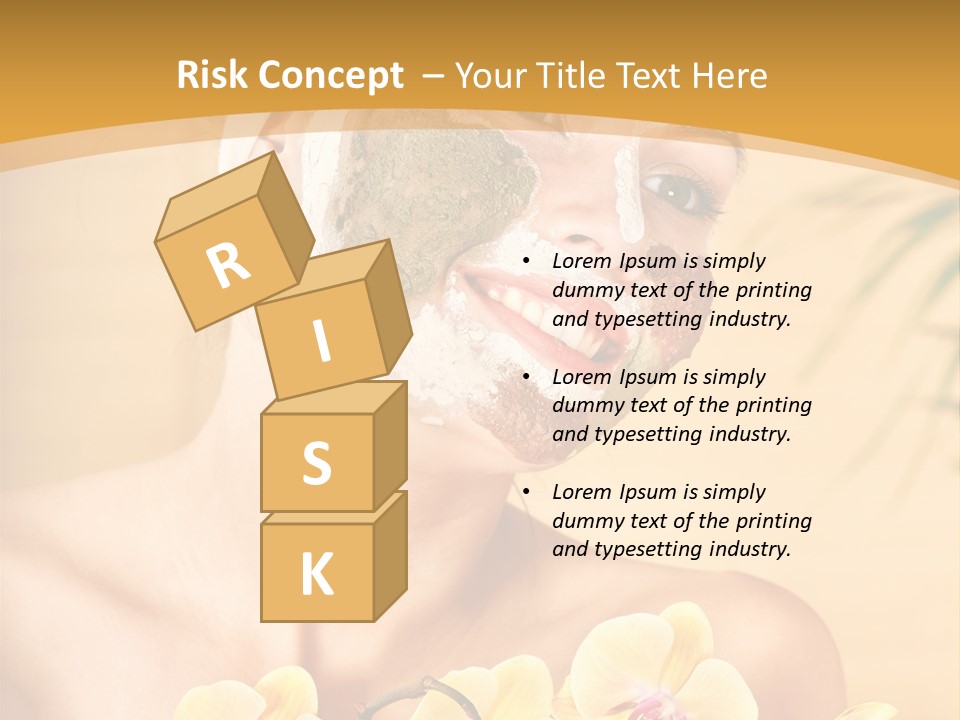 A Woman With A Towel On Her Head And A Green Mask On Her Face PowerPoint Template