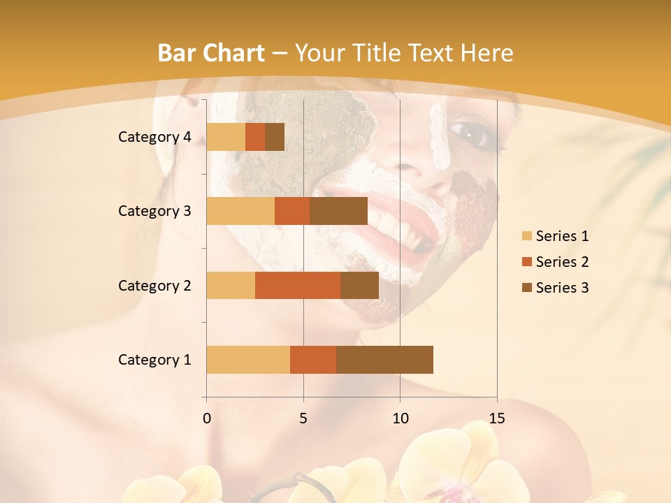 A Woman With A Towel On Her Head And A Green Mask On Her Face PowerPoint Template