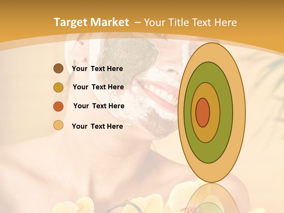 A Woman With A Towel On Her Head And A Green Mask On Her Face PowerPoint Template