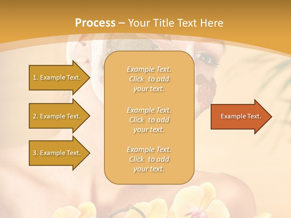 A Woman With A Towel On Her Head And A Green Mask On Her Face PowerPoint Template