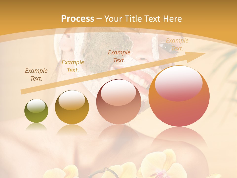 A Woman With A Towel On Her Head And A Green Mask On Her Face PowerPoint Template