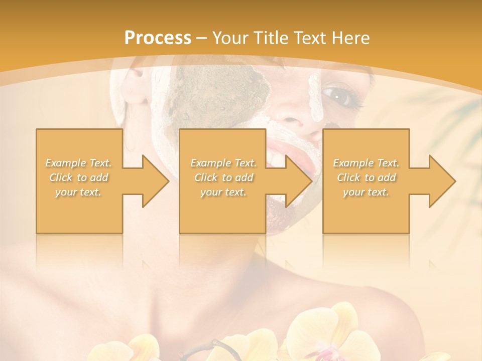 A Woman With A Towel On Her Head And A Green Mask On Her Face PowerPoint Template