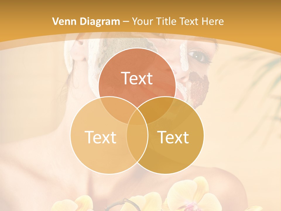 A Woman With A Towel On Her Head And A Green Mask On Her Face PowerPoint Template