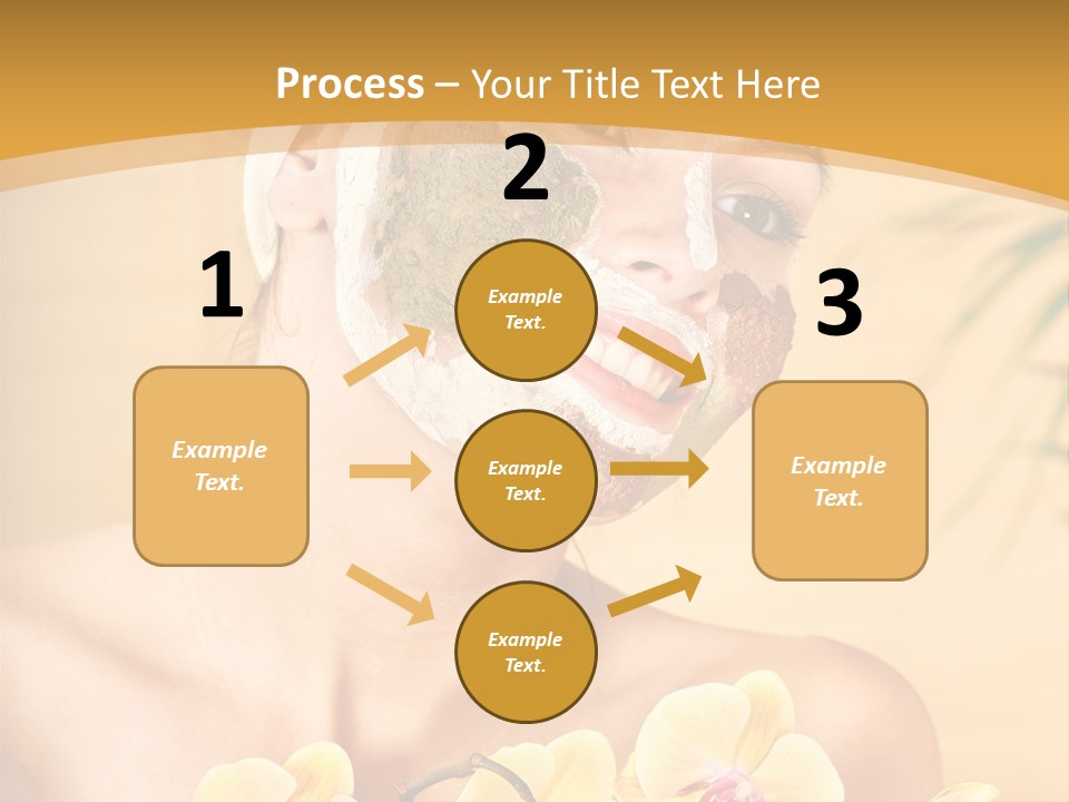 A Woman With A Towel On Her Head And A Green Mask On Her Face PowerPoint Template