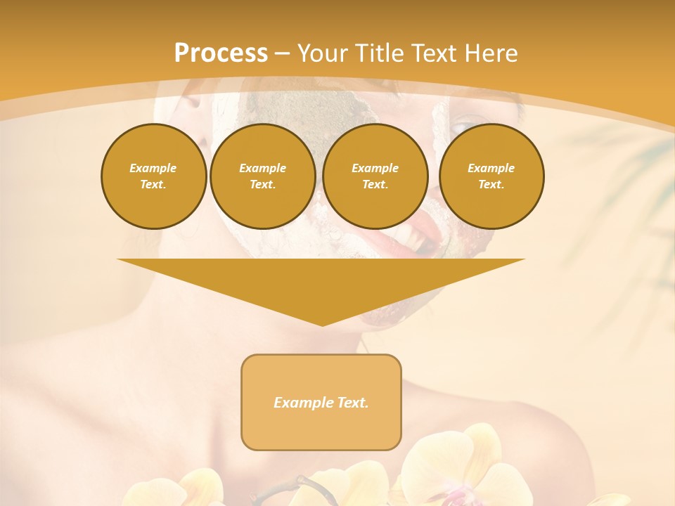 A Woman With A Towel On Her Head And A Green Mask On Her Face PowerPoint Template