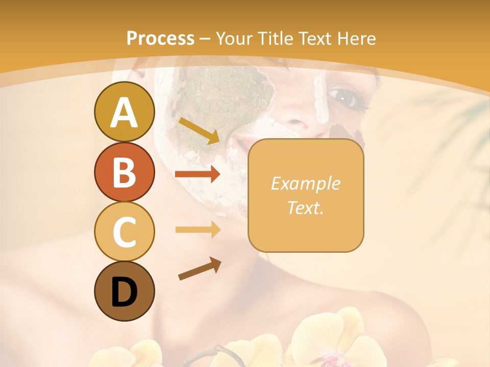 A Woman With A Towel On Her Head And A Green Mask On Her Face PowerPoint Template