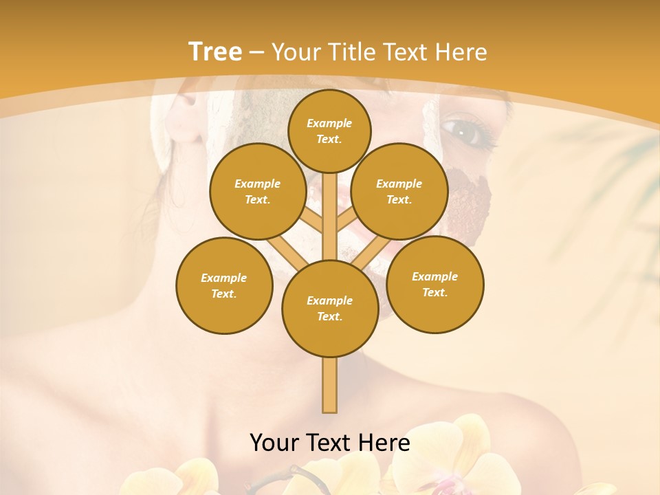 A Woman With A Towel On Her Head And A Green Mask On Her Face PowerPoint Template