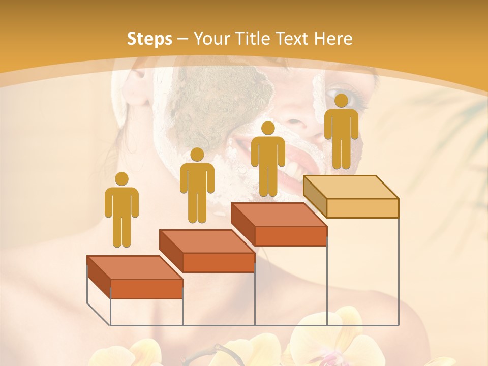 A Woman With A Towel On Her Head And A Green Mask On Her Face PowerPoint Template