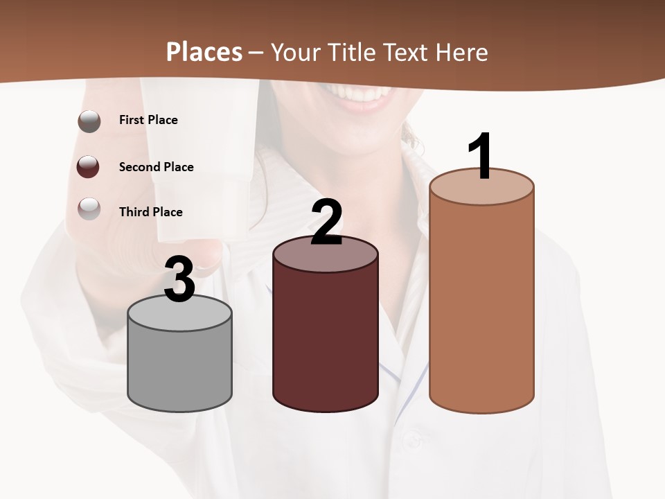 A Woman In A White Shirt Holding A Glass Of Milk PowerPoint Template