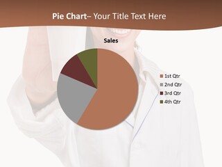 A Woman In A White Shirt Holding A Glass Of Milk PowerPoint Template