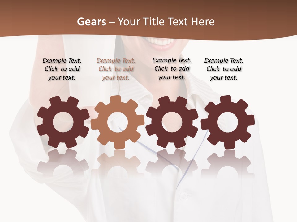 A Woman In A White Shirt Holding A Glass Of Milk PowerPoint Template