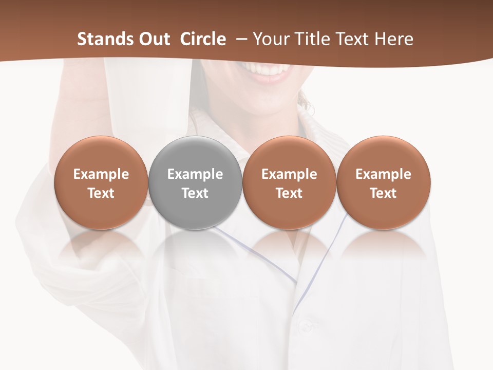 A Woman In A White Shirt Holding A Glass Of Milk PowerPoint Template
