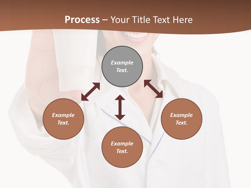 A Woman In A White Shirt Holding A Glass Of Milk PowerPoint Template