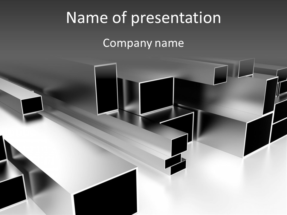A Group Of Black And White Squares On A Gray Background PowerPoint Template
