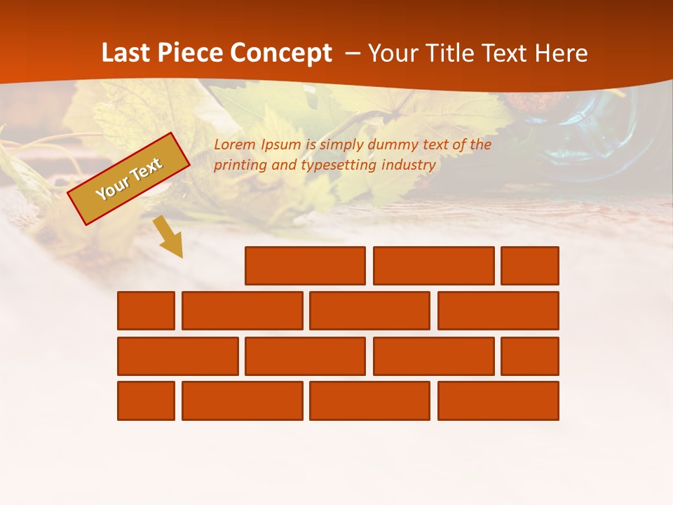 A Bottle Of Wine Sitting On Top Of A Wooden Table PowerPoint Template