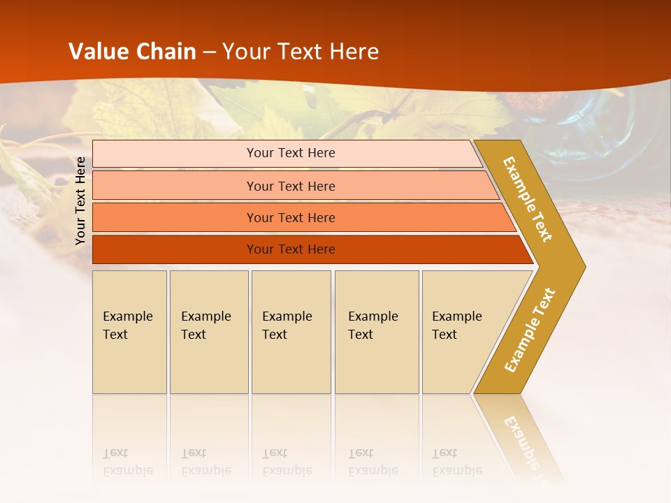 A Bottle Of Wine Sitting On Top Of A Wooden Table PowerPoint Template