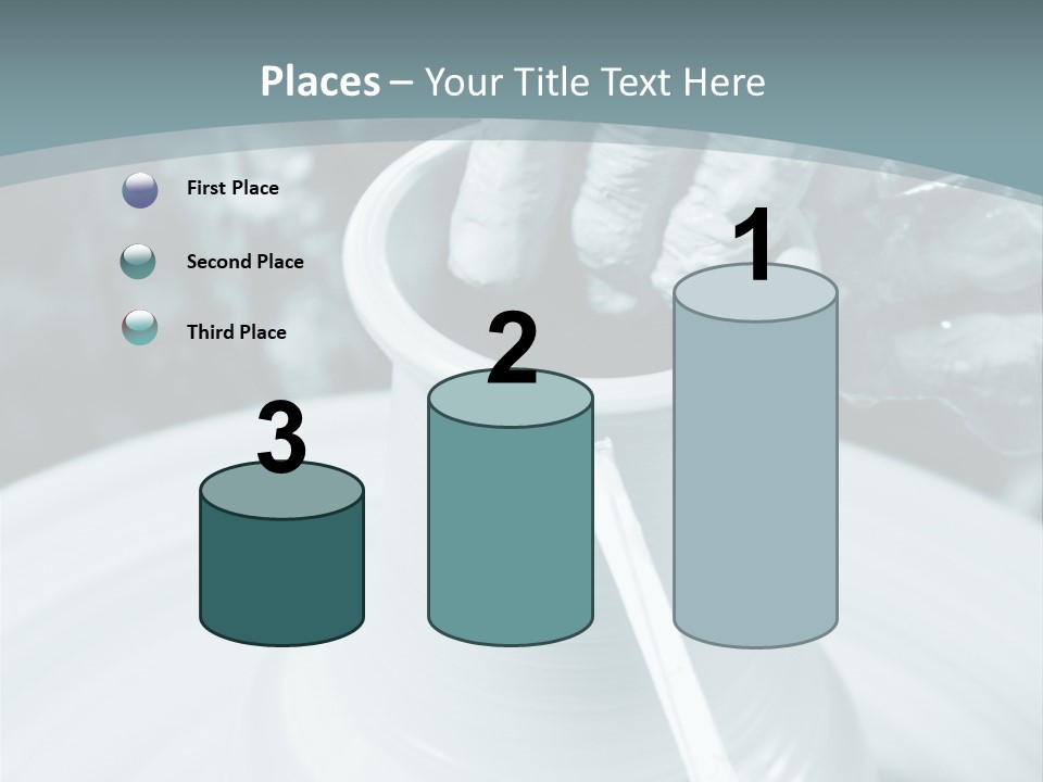 A Person Making A Vase On A Potter's Wheel PowerPoint Template