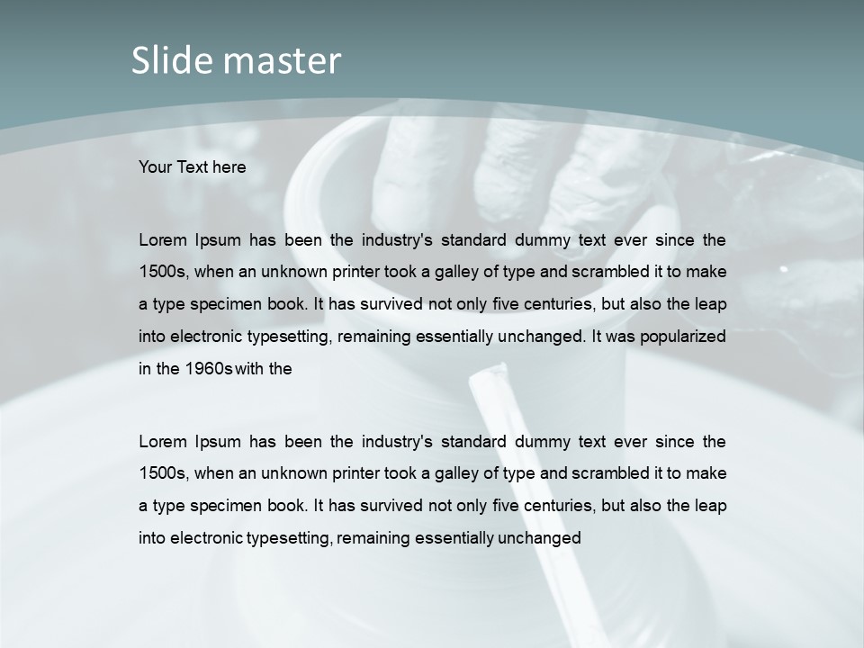 A Person Making A Vase On A Potter's Wheel PowerPoint Template