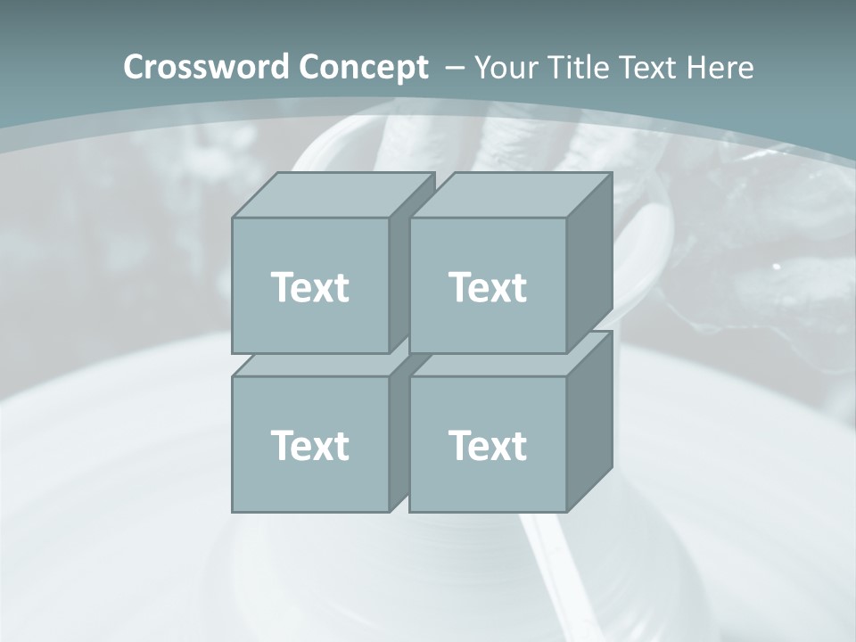 A Person Making A Vase On A Potter's Wheel PowerPoint Template