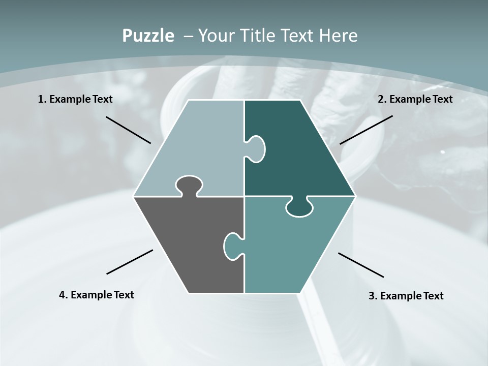 A Person Making A Vase On A Potter's Wheel PowerPoint Template