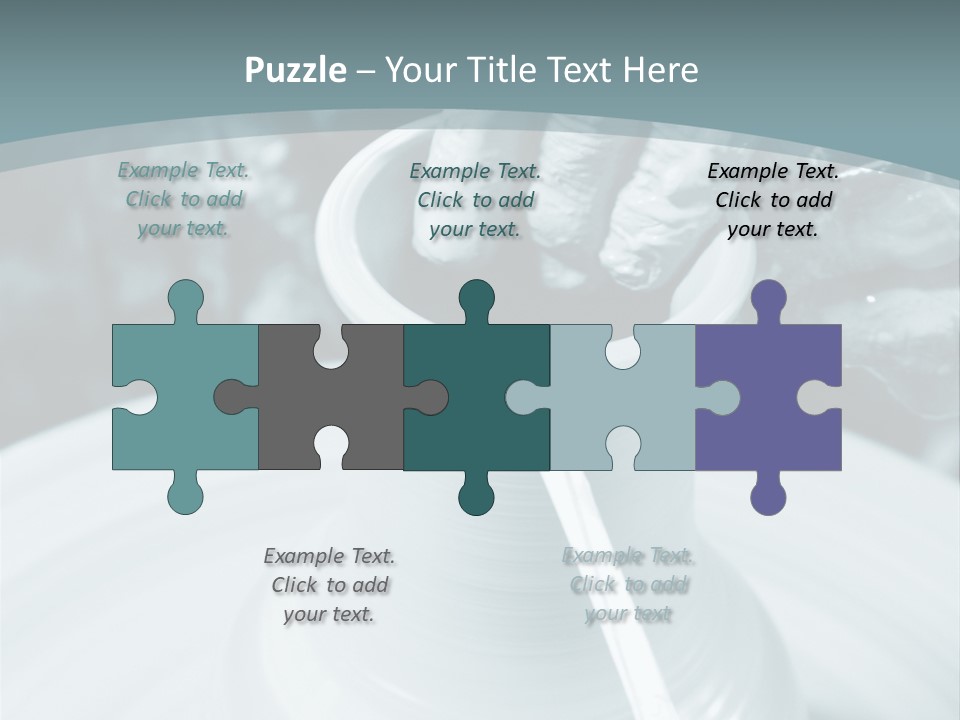 A Person Making A Vase On A Potter's Wheel PowerPoint Template