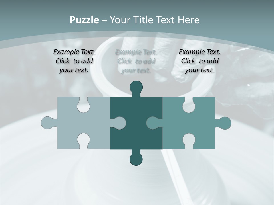 A Person Making A Vase On A Potter's Wheel PowerPoint Template