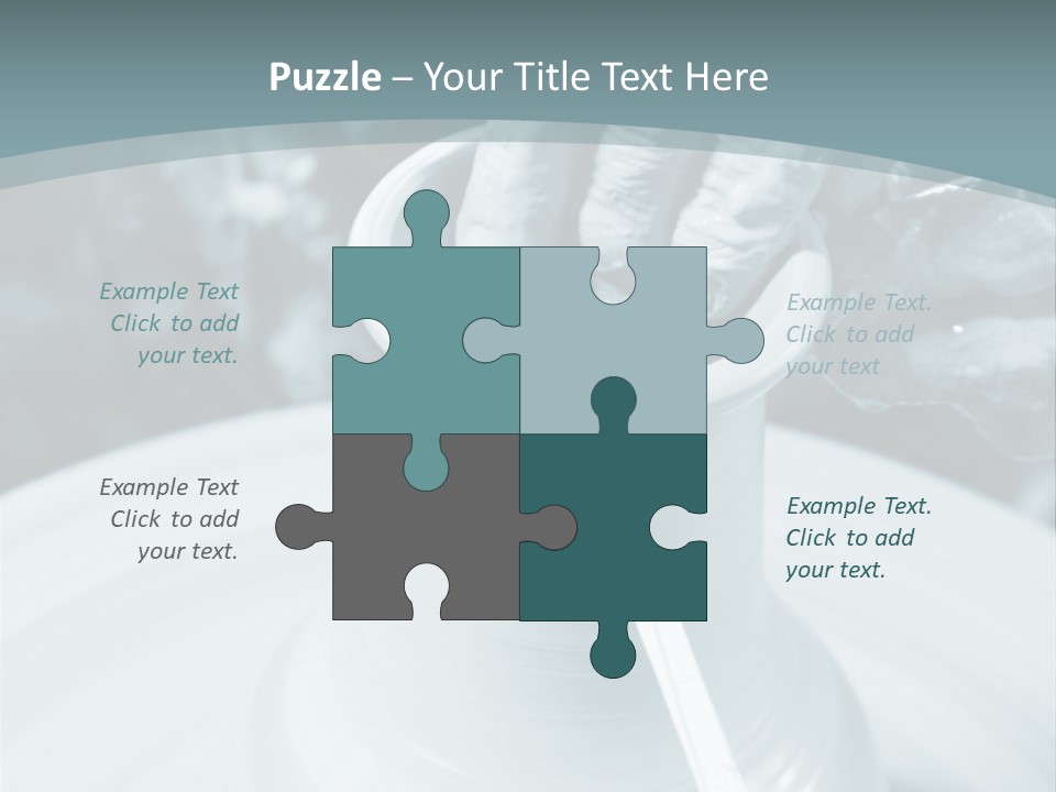 A Person Making A Vase On A Potter's Wheel PowerPoint Template