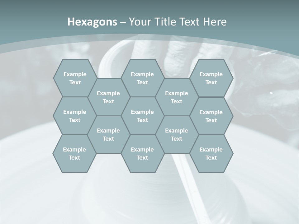 A Person Making A Vase On A Potter's Wheel PowerPoint Template