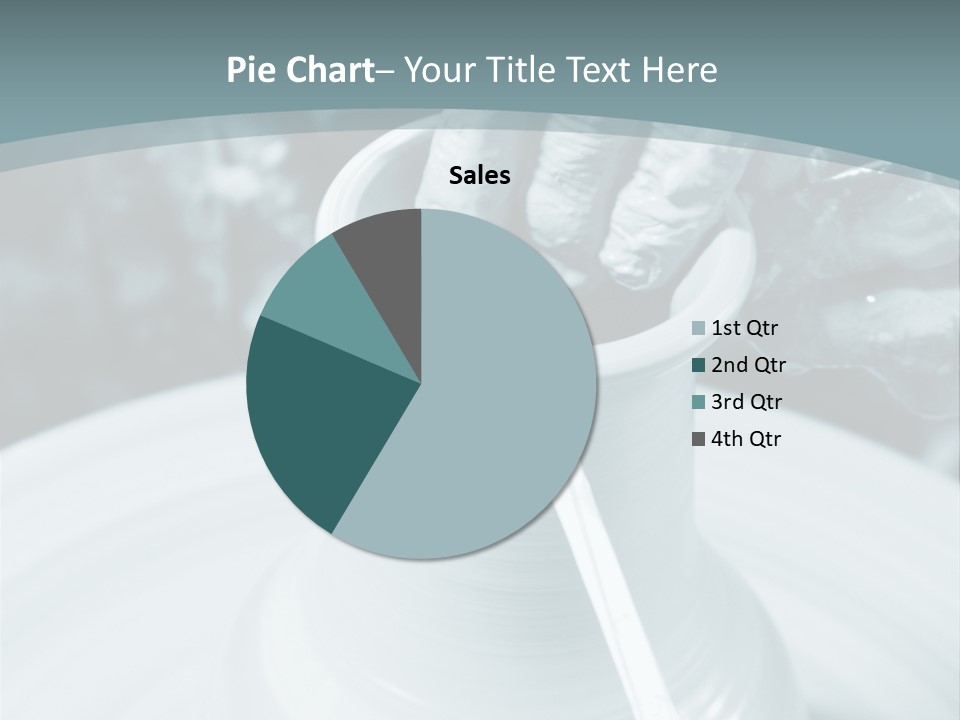 A Person Making A Vase On A Potter's Wheel PowerPoint Template