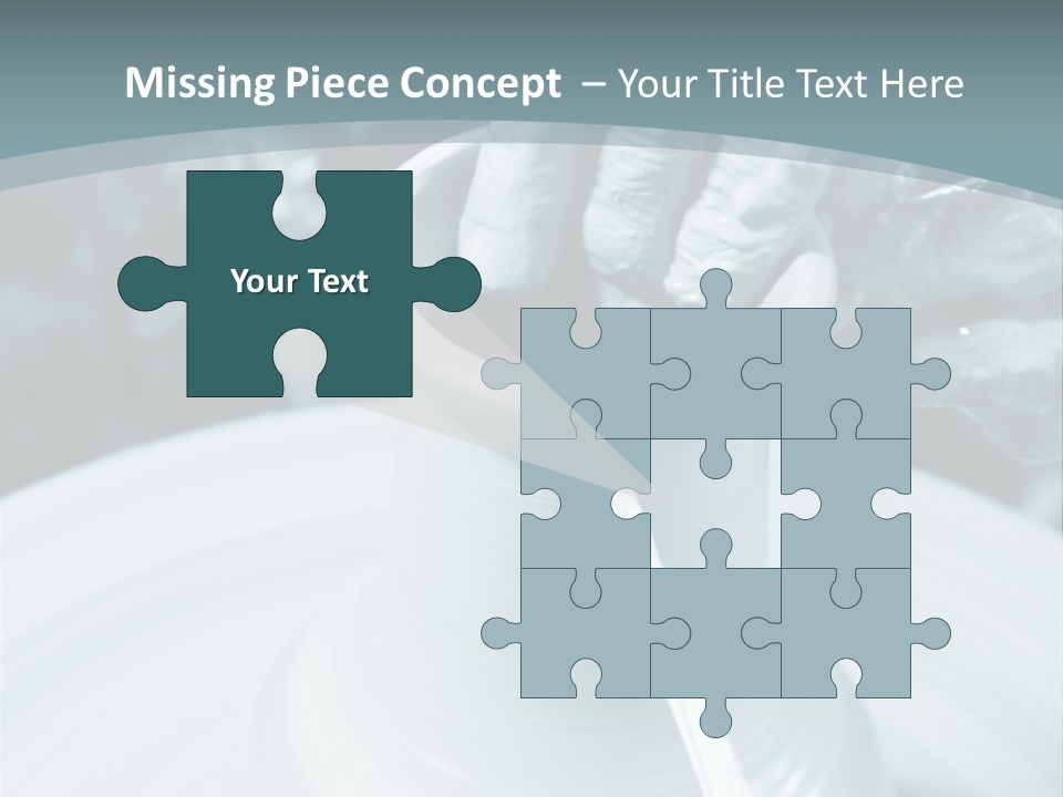 A Person Making A Vase On A Potter's Wheel PowerPoint Template