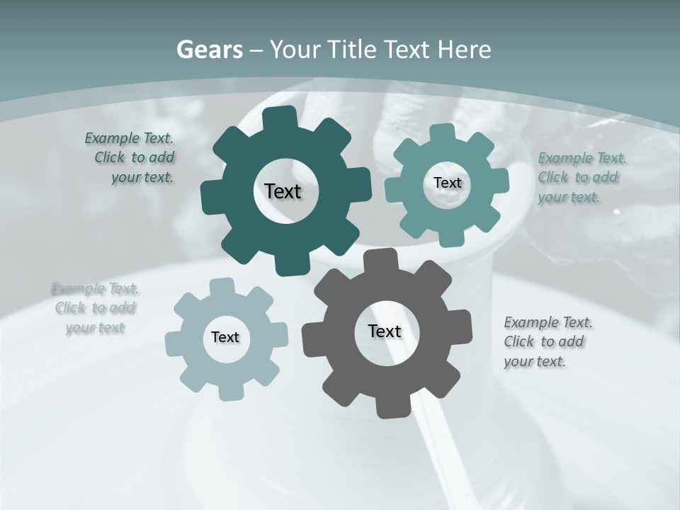 A Person Making A Vase On A Potter's Wheel PowerPoint Template