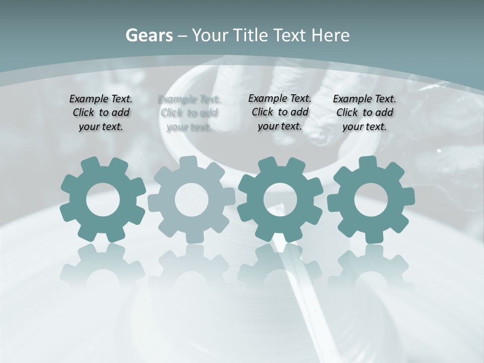 A Person Making A Vase On A Potter's Wheel PowerPoint Template