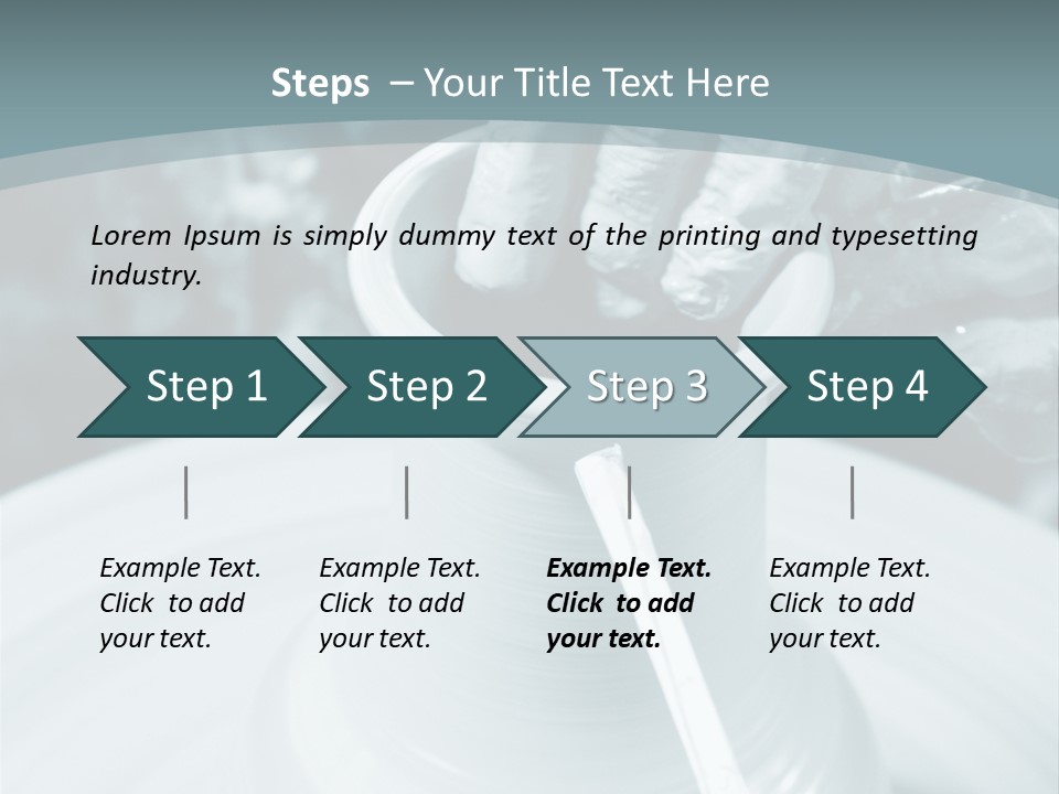 A Person Making A Vase On A Potter's Wheel PowerPoint Template