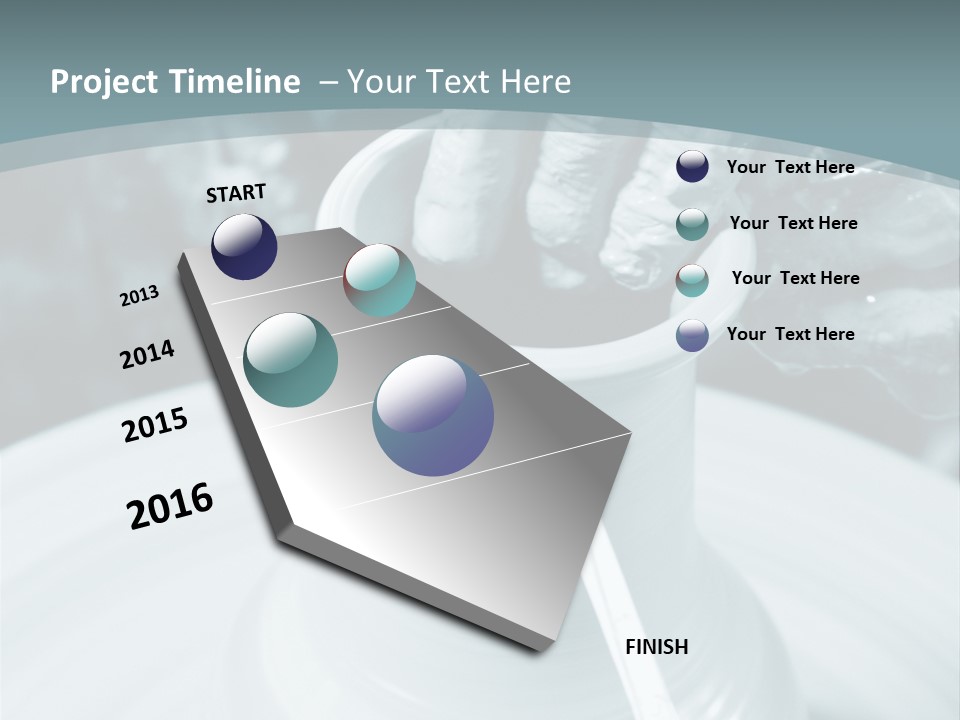 A Person Making A Vase On A Potter's Wheel PowerPoint Template