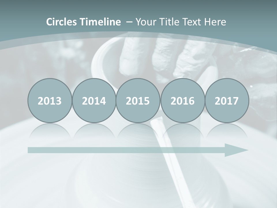 A Person Making A Vase On A Potter's Wheel PowerPoint Template