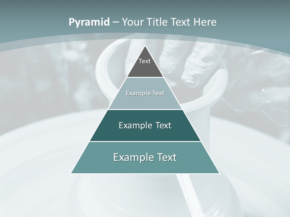 A Person Making A Vase On A Potter's Wheel PowerPoint Template