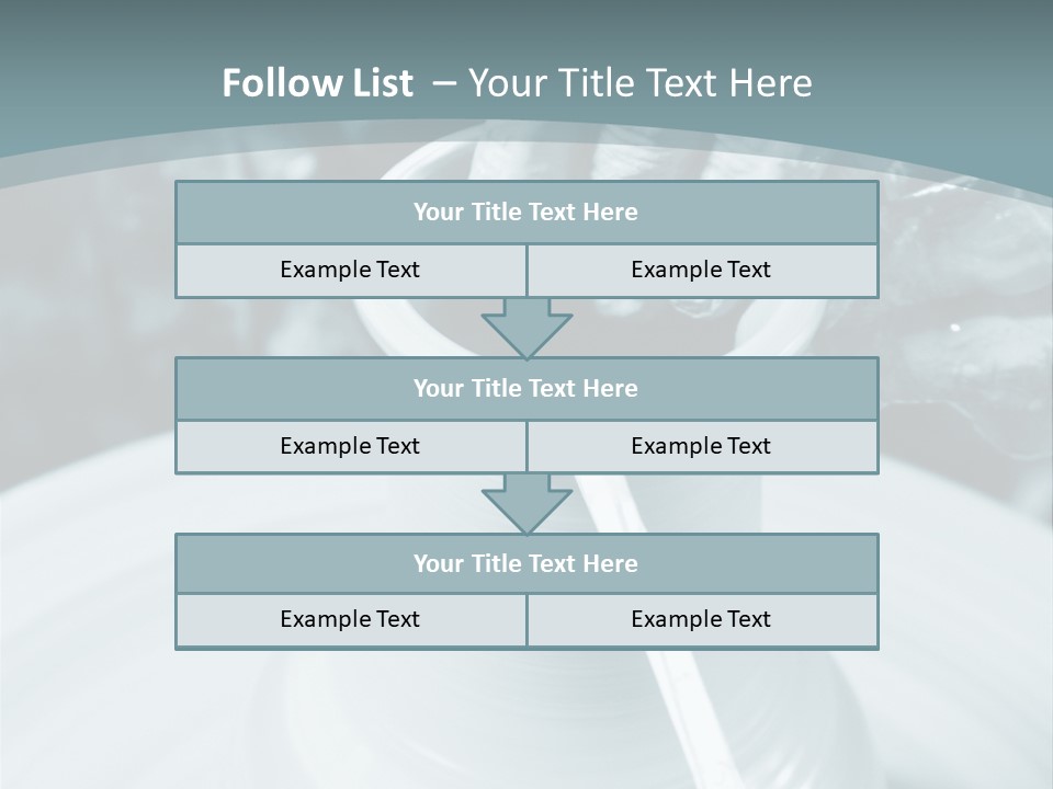 A Person Making A Vase On A Potter's Wheel PowerPoint Template