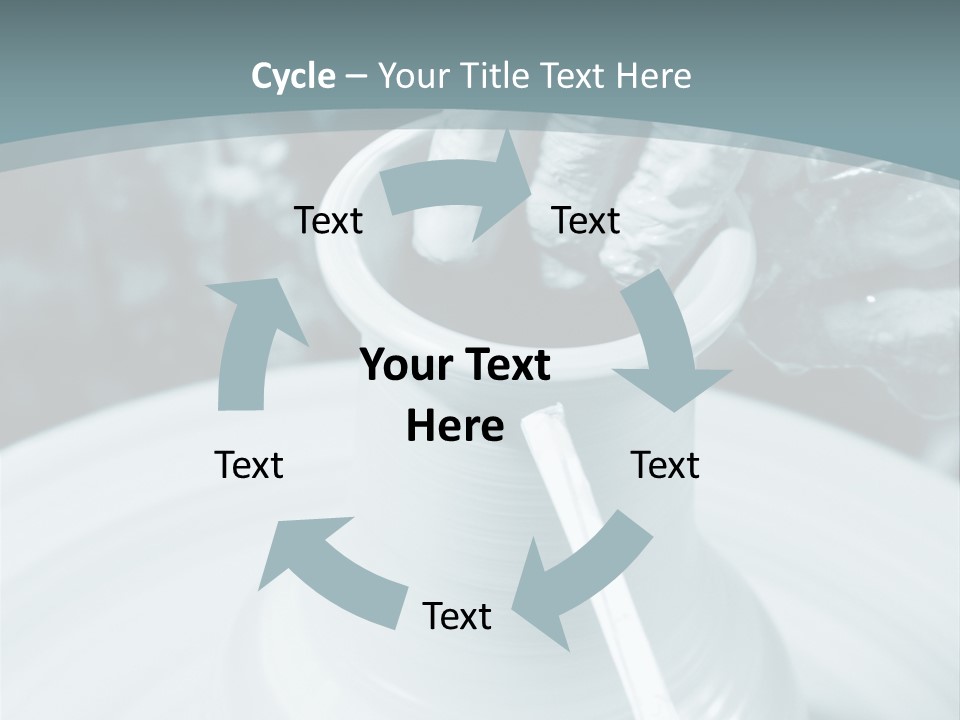A Person Making A Vase On A Potter's Wheel PowerPoint Template