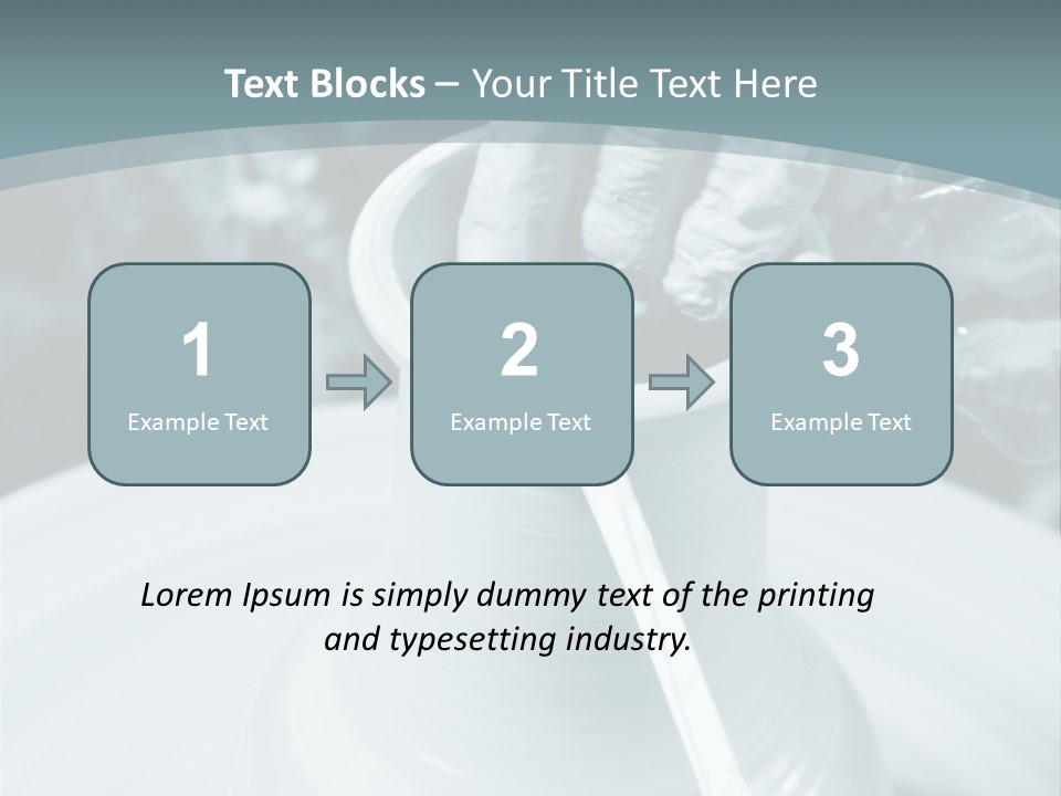 A Person Making A Vase On A Potter's Wheel PowerPoint Template