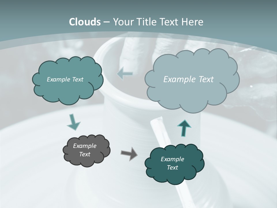 A Person Making A Vase On A Potter's Wheel PowerPoint Template