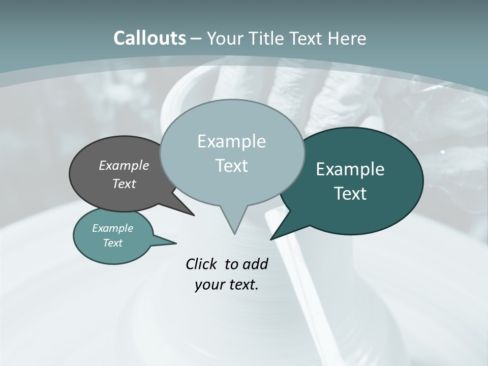 A Person Making A Vase On A Potter's Wheel PowerPoint Template