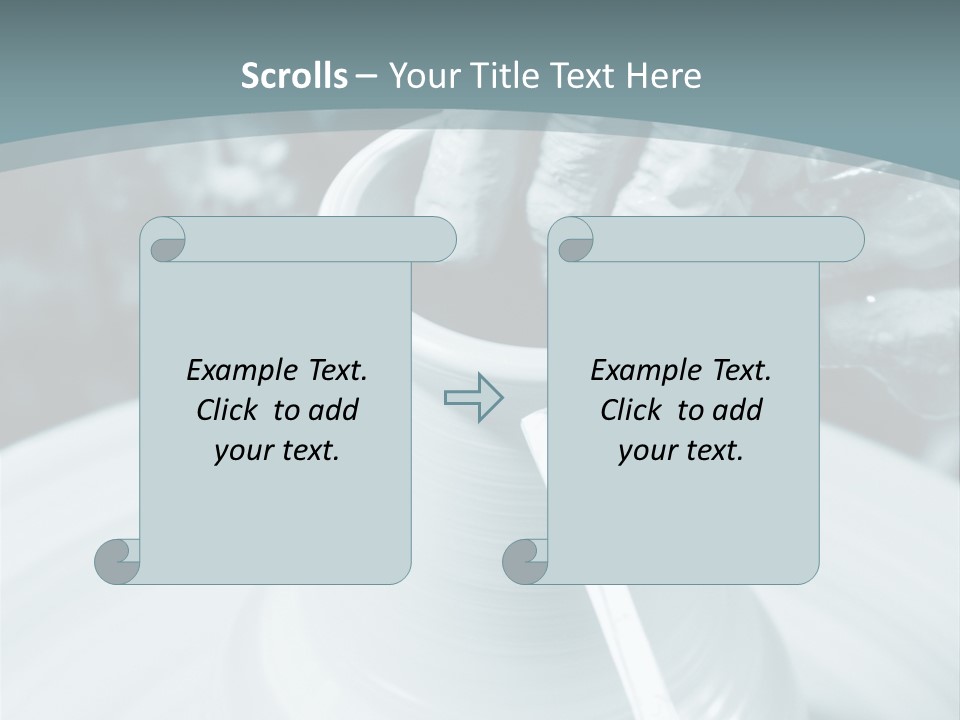 A Person Making A Vase On A Potter's Wheel PowerPoint Template