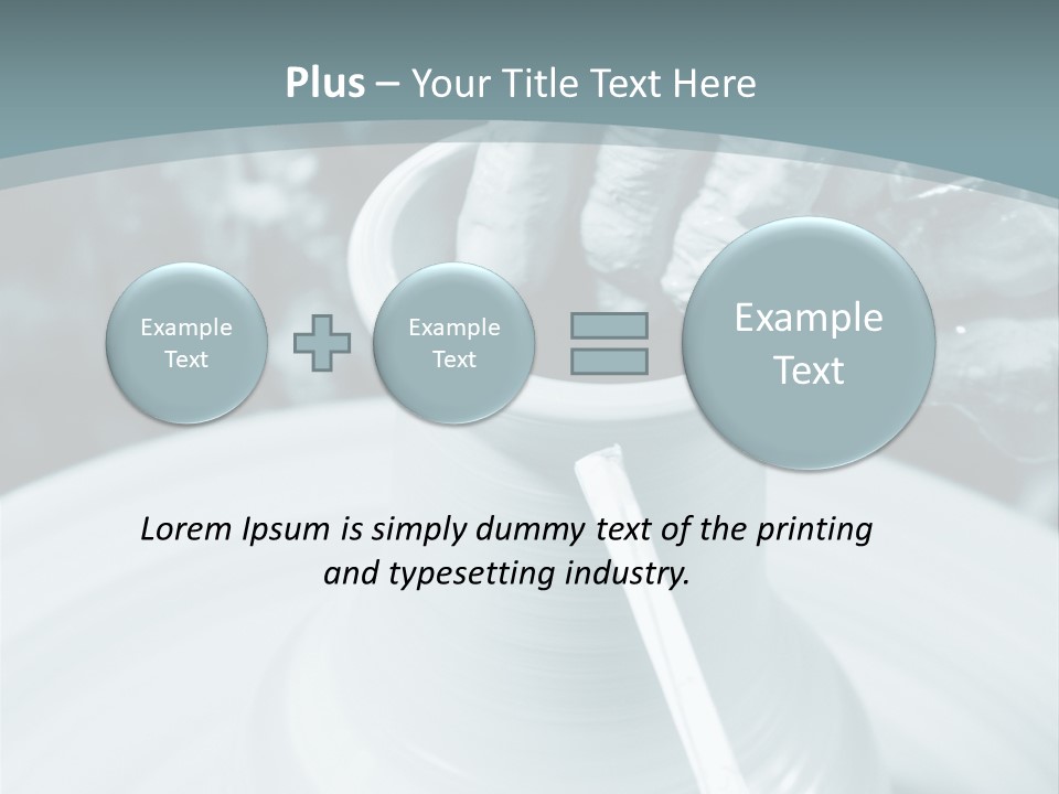 A Person Making A Vase On A Potter's Wheel PowerPoint Template