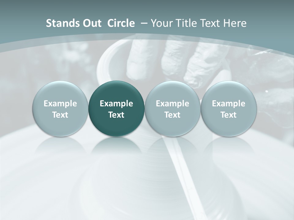 A Person Making A Vase On A Potter's Wheel PowerPoint Template